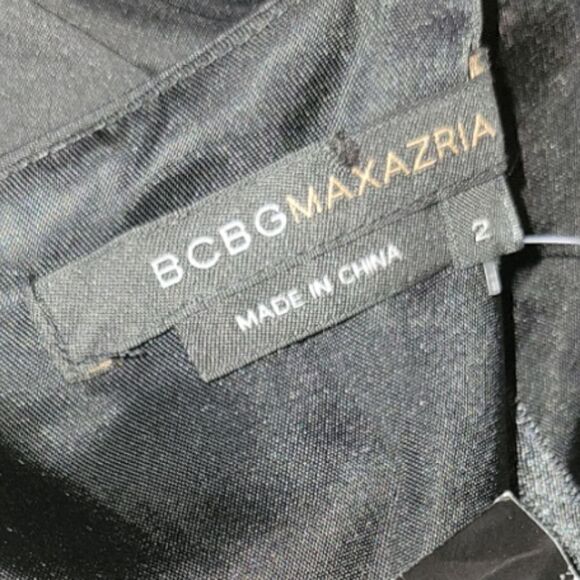 NWT BCBGMAXAZRIA Black Silk Taffeta  Mini Bubble Dress 80s Carrie Bradshaw 2 - Picture 12 of 14